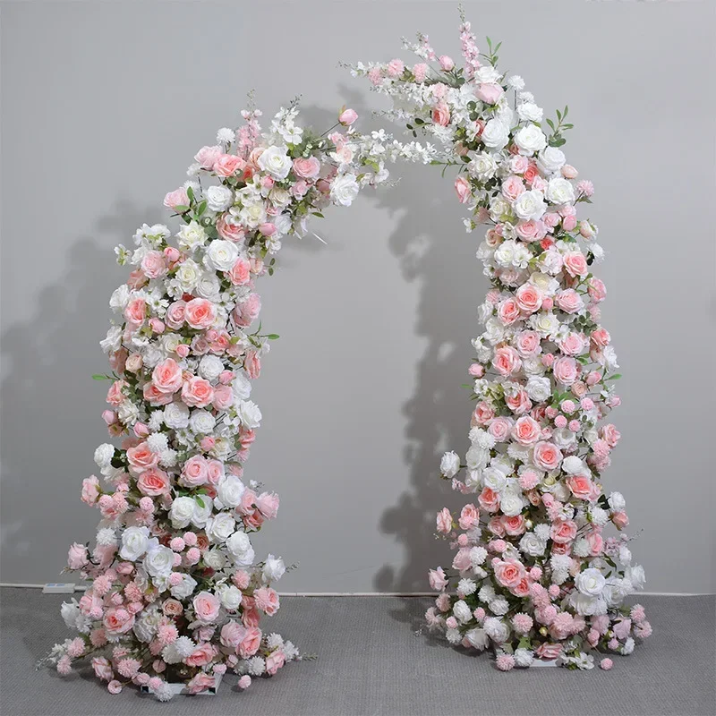 Wedding Giant Flower Horn Frame Flower Art Wedding Background Decoration Window Exhibition Hall Arch Arrangement Flower