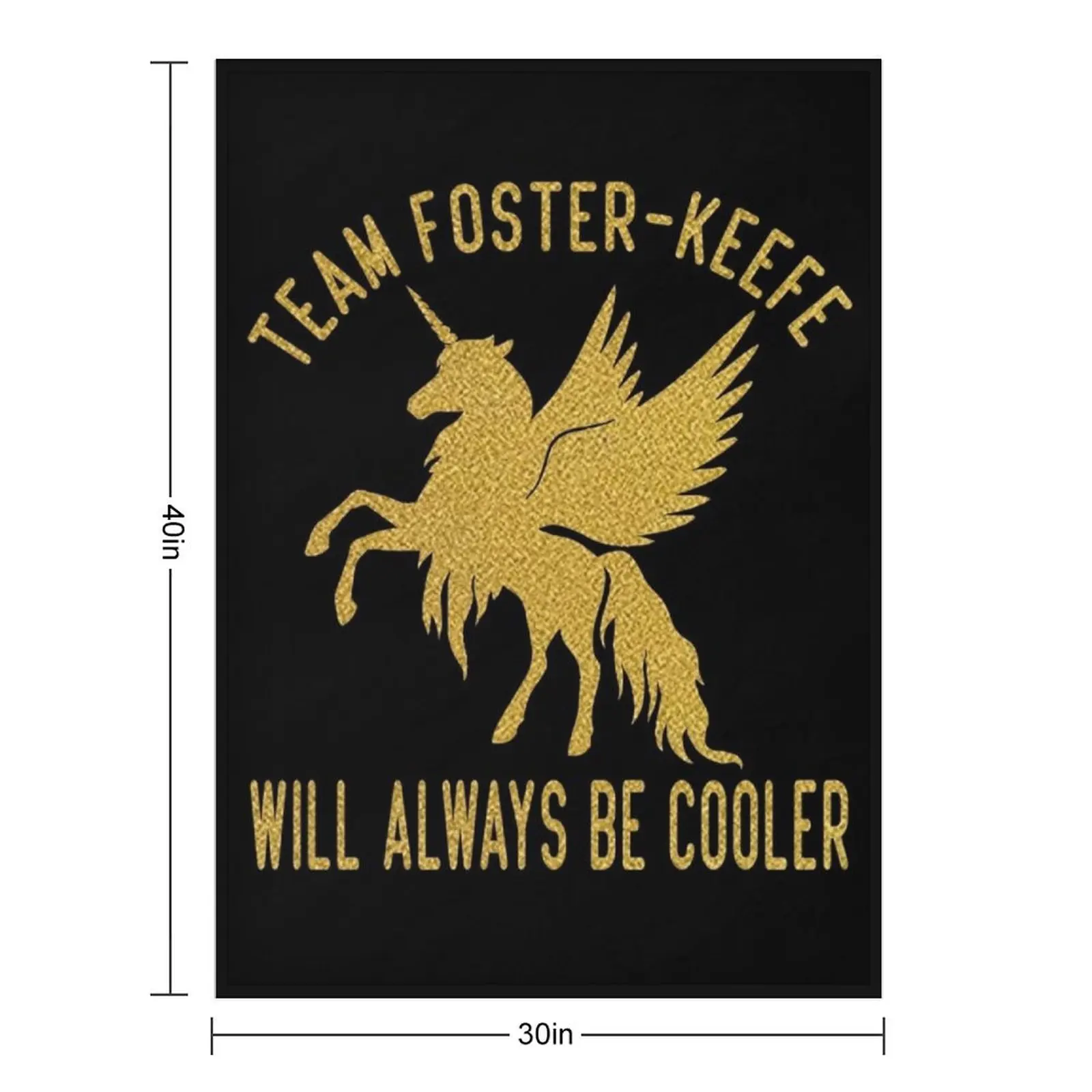 Team Foster Keefe Will Always Be Cooler Throw Blanket wednesday Warm Bed covers Thins Luxury Throw Blankets For Sofas Blankets