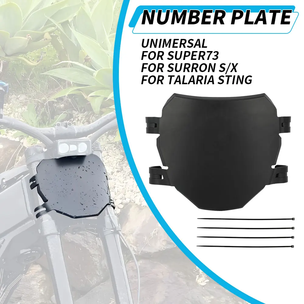 לוח מספר רישוי קדמי עבור Sur-Ron S X Light Bee לוחות רישוי לאופנוע Talaria Super 73 Motorbike Electric Dirt