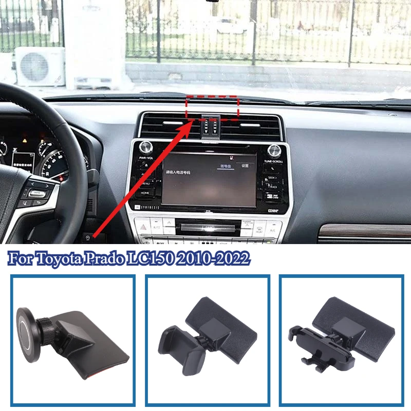 

For Toyota Prado LC150 2010-2022 Car Magnetic suction Phone Holder vent Car phone cradle Rack tools Modification Accessories