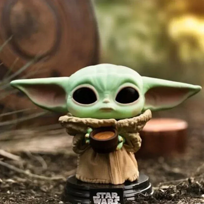 Precio de fondo de roca FUNKO Pop THE CHILD con taza Baby Yoda # 368 378 #   Colección de figuras de vinilo, modelo de juguete para niños, regalo de cumpleaños