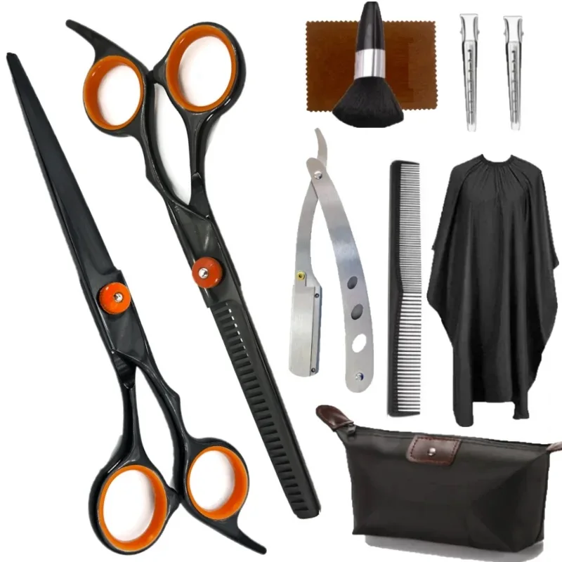 Professional Barber Scissors 6.0 inch  Hairdressing Scissors Hair Cutting Thinning Shears Set