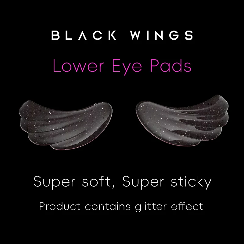 Der ultraweiche Q-Pop verfügt über selbstklebende Flügel-Augenpflaster mit zarten und glänzenden dünnen Blättern und einzigartigem Konturendesign.