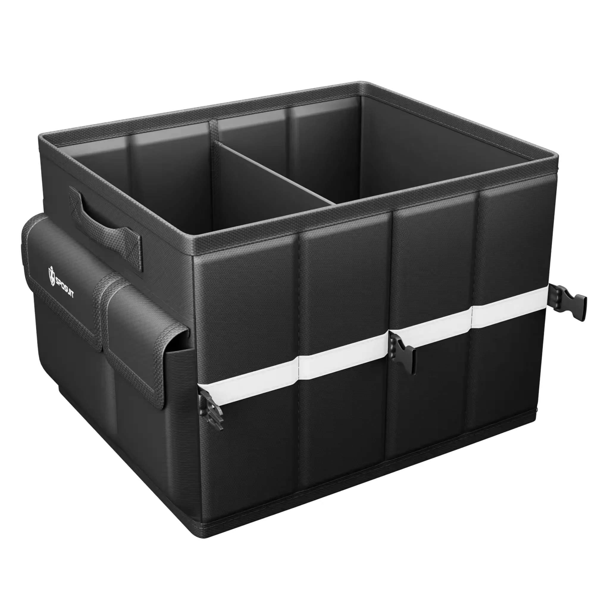 QSP046 10pcs Premium Black Waterproof Car Trunk Organizer