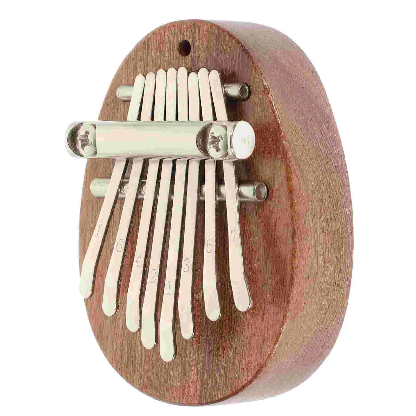 

Mini Cabalin Pocket Musical Instrument Instruments Portable 8 Keys Kalimba Finger Piano Wooden