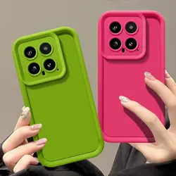 Dopamine Skin Texture Case for Xiaomi 14 ULTRA 13 Lite 12 PRO 11 T Xiaomi POCO X5 M6 M5 Pro 4G 5G Luxury Silica Gel Case