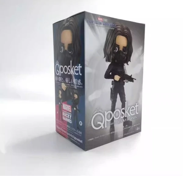 Bandai Original 15Cm Q posket MARVEL Bucky Barnes Action Figure