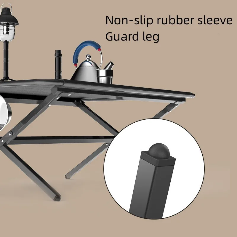 Tryhomy-mesa plegable de aleación de aluminio para acampar al aire libre, rollo de huevo, barbacoa, Picnic, IGT, empalmada, portátil