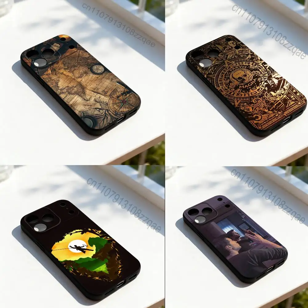 

Sic Parvis Magna U-Uncharted Phone Case For iPhone 17,16,15,14,13,12,11,Pro,Max,Plus,E,SE4,Air,Mini Black Precise Hole Matching