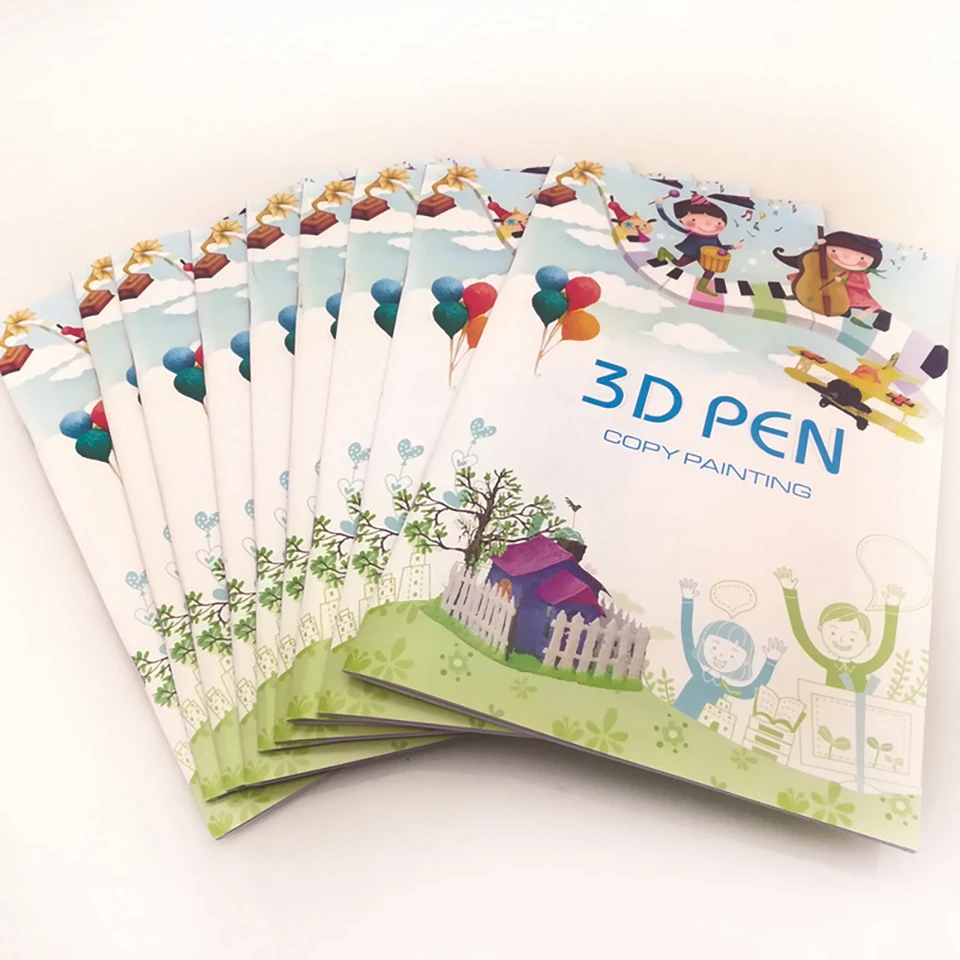 Kit Stylo 3D Enfants 2 Livres 40 Modèles - Dessin 3D Avec Feuilles Plastiques Incluses