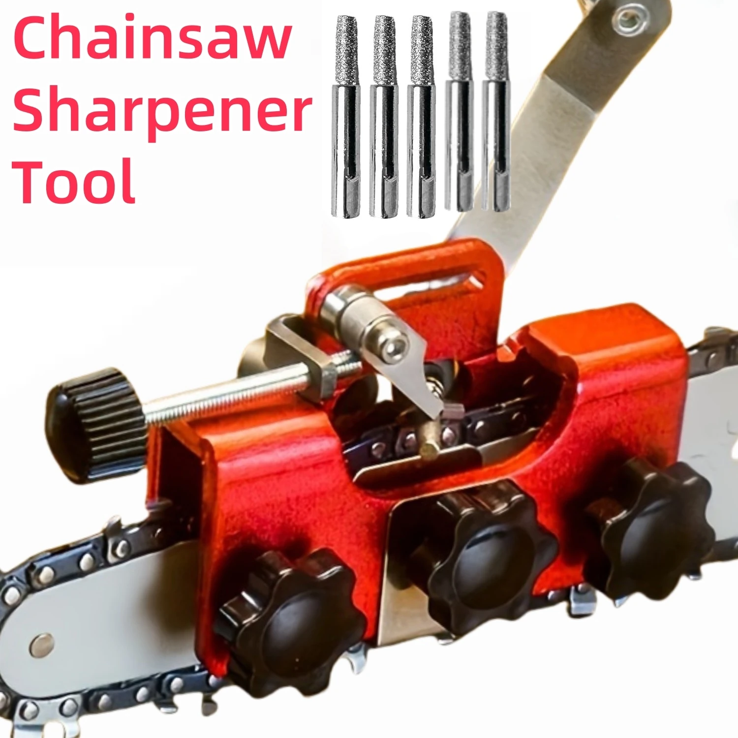 Portable Chainsaw Chain Sharpening Woodworking Grinding Stones Grinder Tool Chainsaw Chain Sharpener Tool