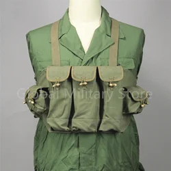 Chinese Original Military Surplus 1960‘s 1970’s Vietnam War Type 56 Chest Rig Chicom AK47 Afghanistan 7 Pockets Magazine Pouch