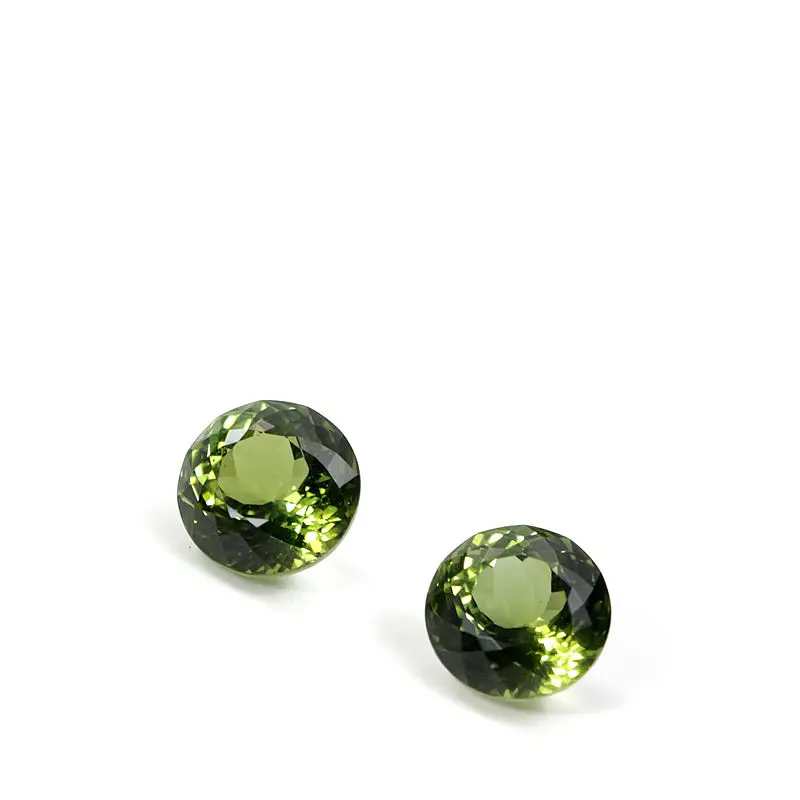 round faceted cut Natural Green Tourmaline CMA Certified HighQuality Gemstone Suitable for Setting in Ring Necklace or Earrings