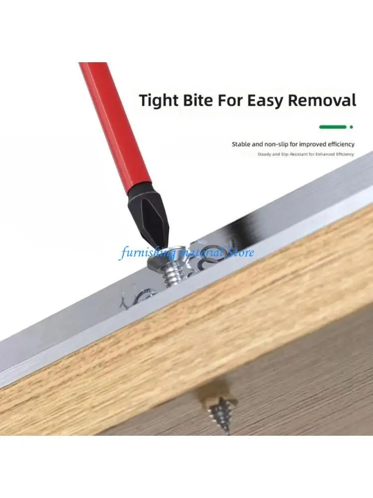 Y5GD 35Pcs Screwdriver Bit Set Antislip Screw Extractor Countersink Drill