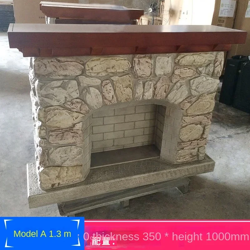 

Fireplace Vintage Imitating Stone Head Holder