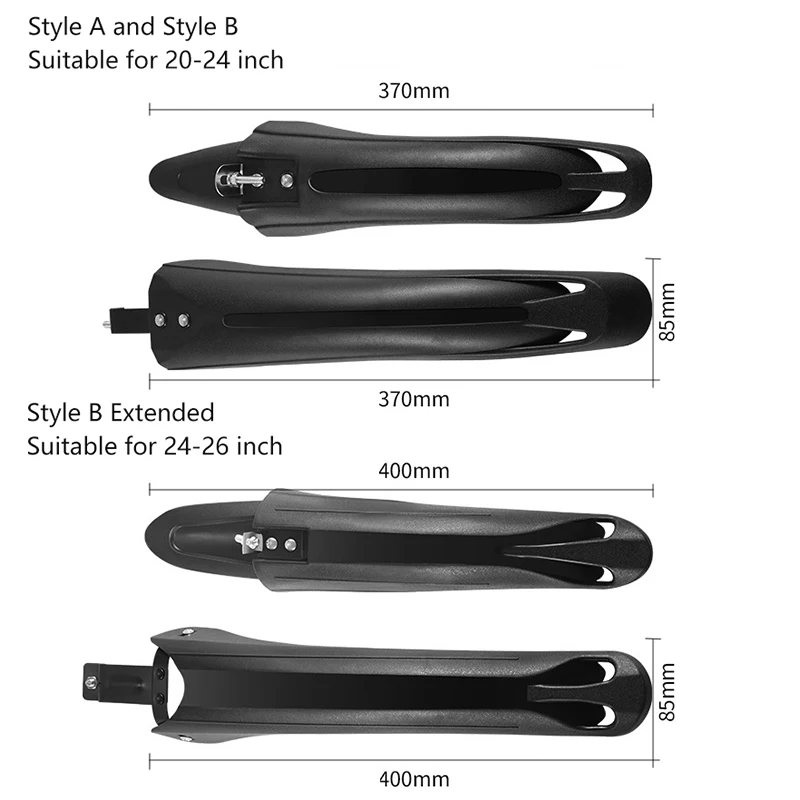 Bicycle Fenders Mountain Bike Mudguard Front Rear Tire Wheel Bike Guard Fender Quick Release Protector