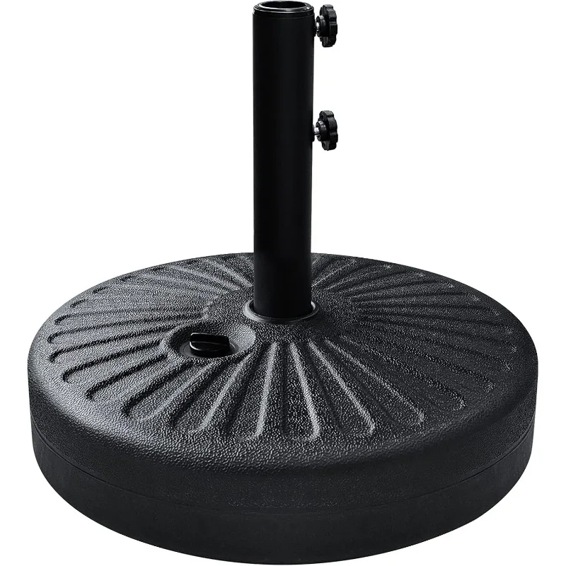 

Umbrella Base Water Filled Stand Market Patio Outdoor Heavy Duty Umbrella Holder(Black)