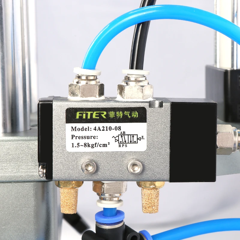 

Hot Sale Perfume Capping Machines Small Pneumatic Press Lids Machines Collar Ring Pressing Machines Bottles Provided Cylinder