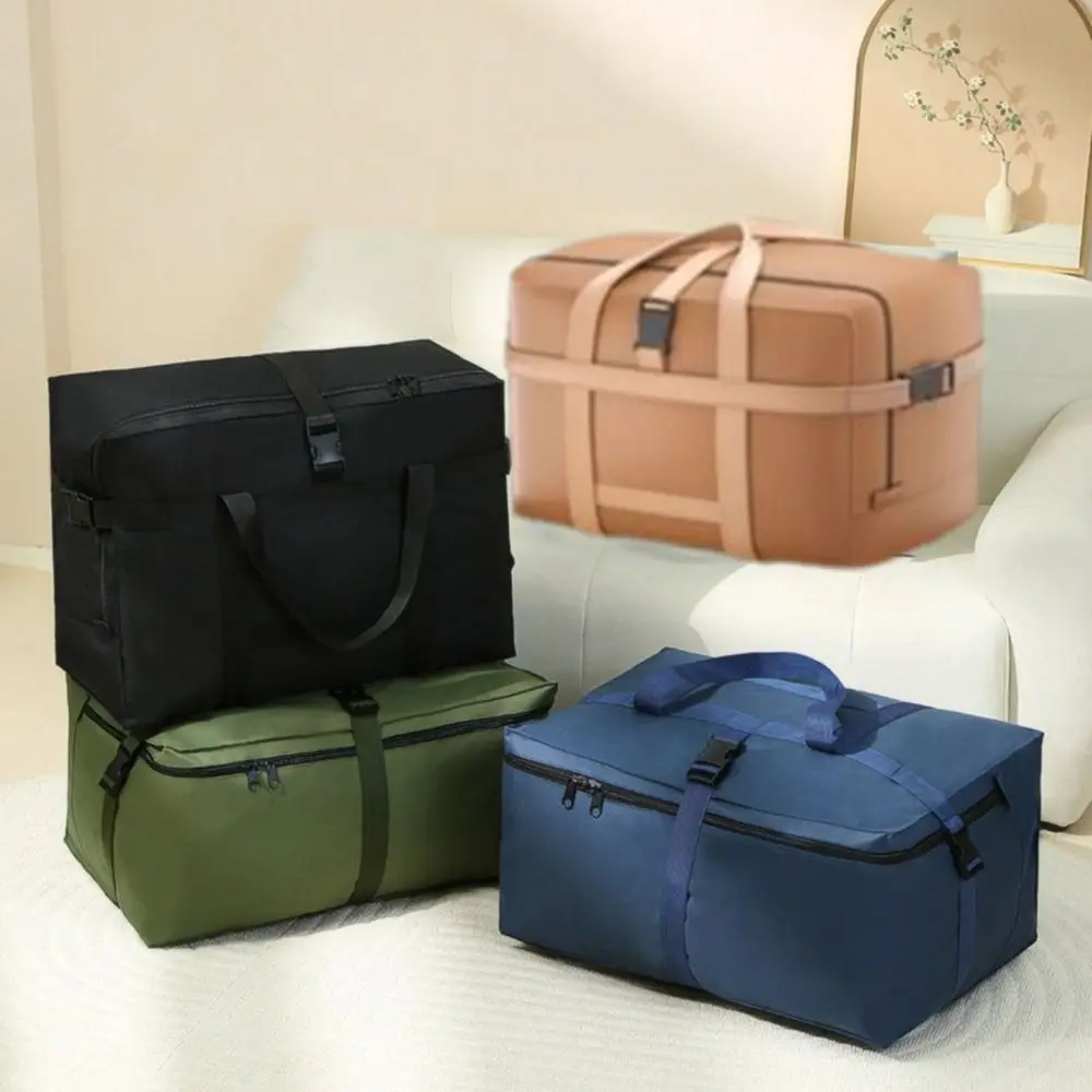 

Oxford Cloth Quilt Clothes Storage Bag Waterproof Foldable Luggage Moving Bag Dustproof with Zipper Clothes Organizer Wardrobe