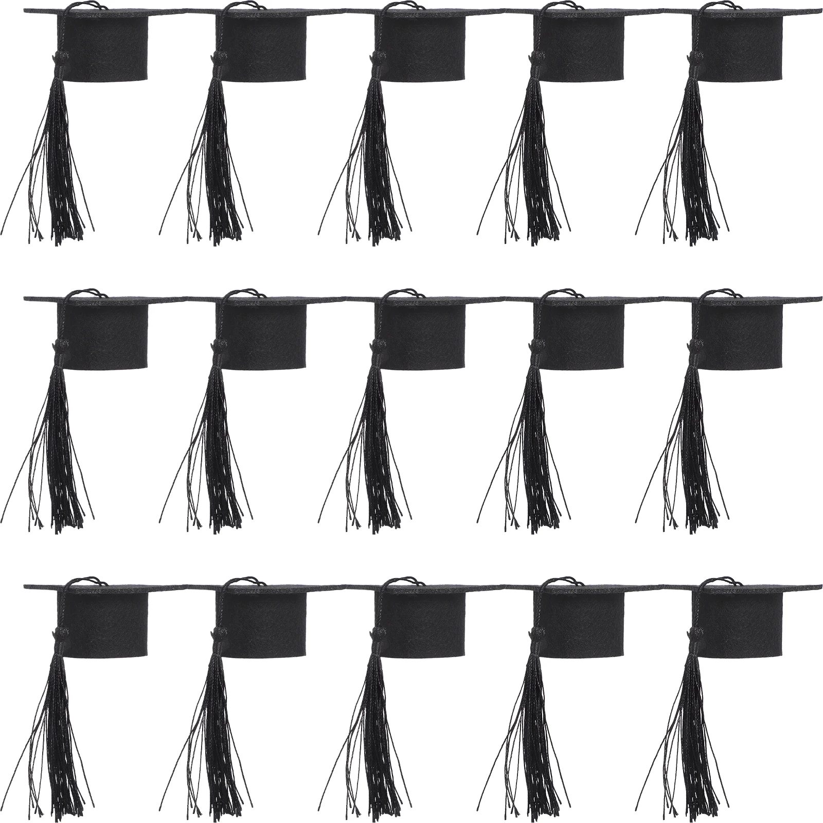 

20Pcs Mini Graduation Cap for Wine Bottle Decorations Bottle Toppers Party Favors Graduation Hat Cover Craft Gift