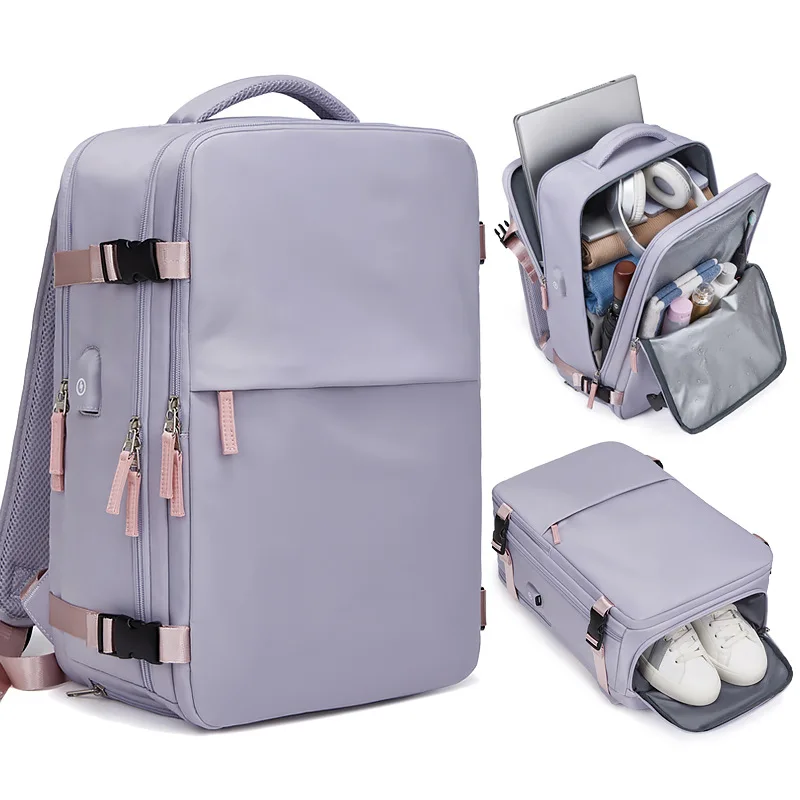 30L Women Backpack Large Capacity Waterproof School Student Bags 15.6inch Laptop Multifunctional Girls Back Pack