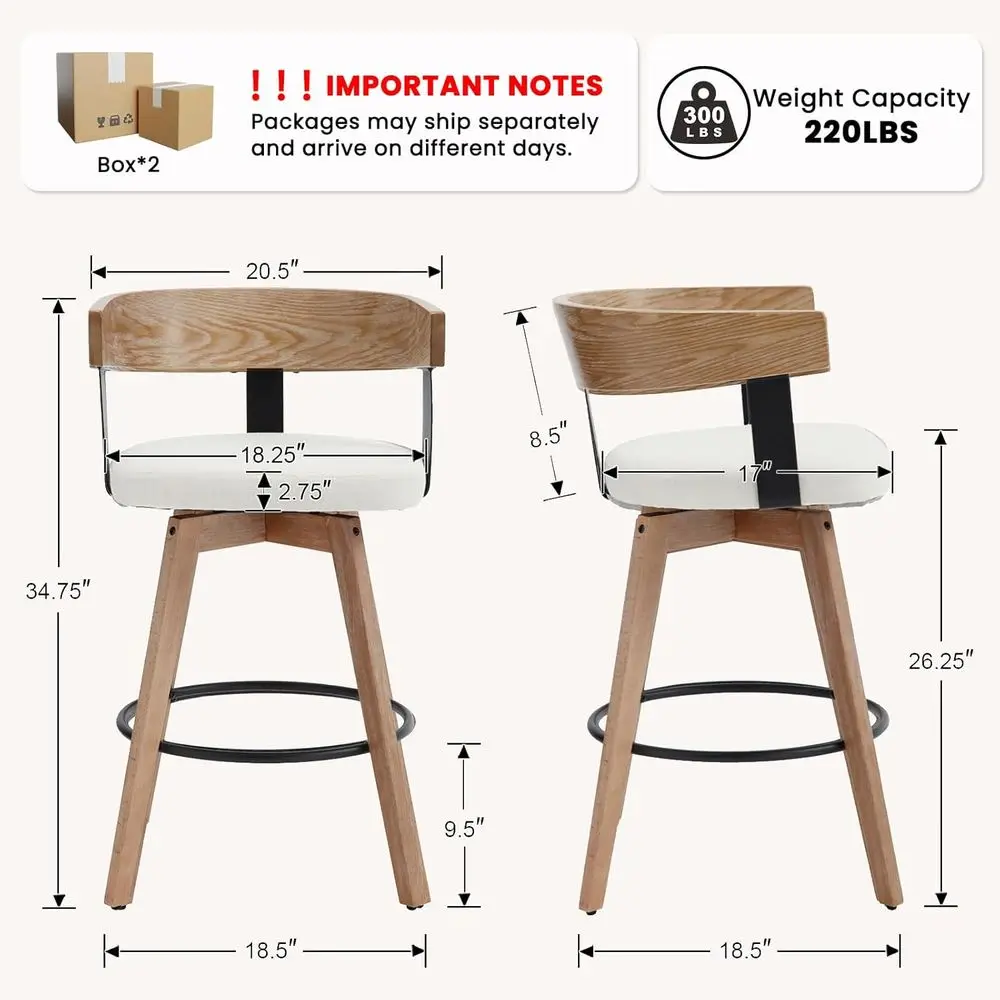 Swivel Bar Stools Set o 4-26