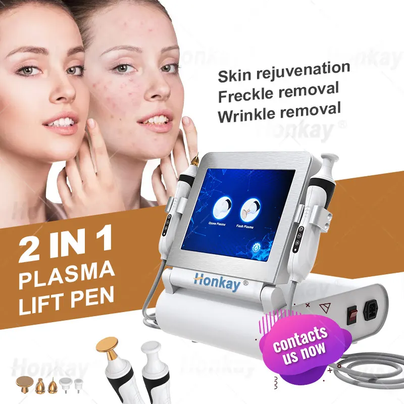 

Honkay Plasma 2 in 1 Ozone Plasma Pen Eye Lift Wrinkle Removal Jet Face Lift Skin Tag Mole Removal Anti-Aging Jet Plasma Pen
