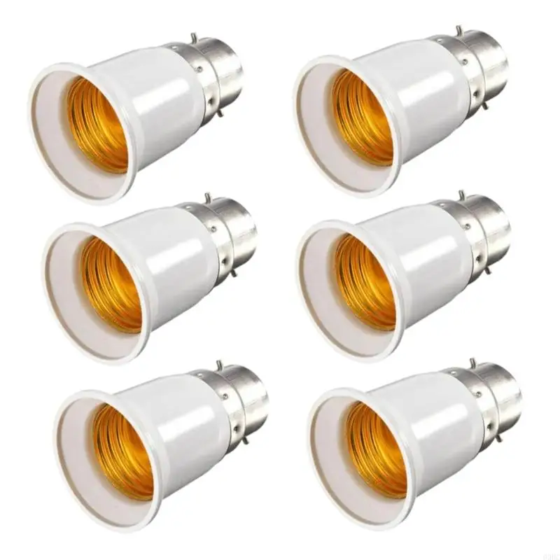 

69HC 6pcs Bulb Holder B22 до E27 Адаптер преобразователя адаптера.