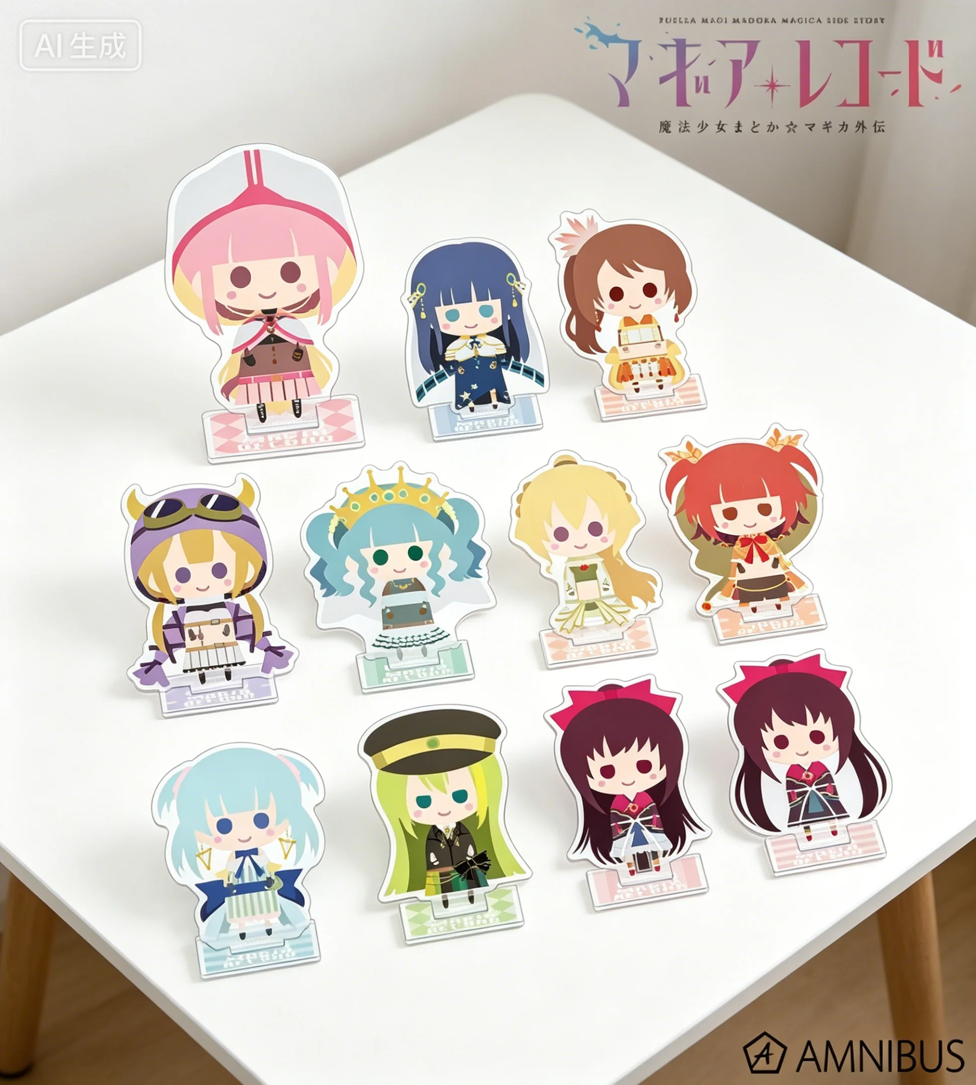 

Game Puella Magi Madoka Magica Yachiyo Nanami Iroha Tamaki NordiQ Acrylic Stand Model Plate Keychains Desktop Ornament