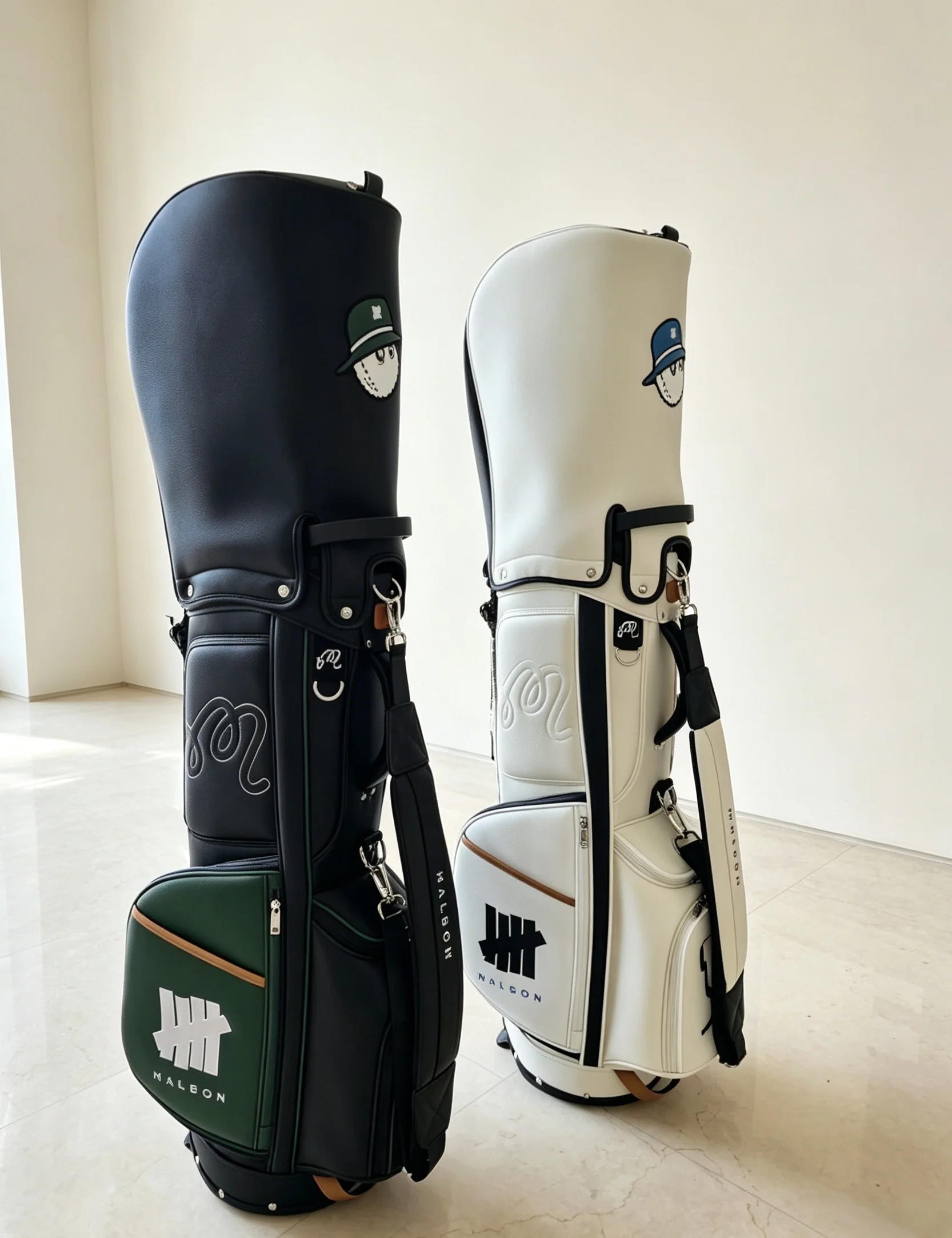 Sacca da golf Malbon Golf, Sacca con supporto, Sacca Caddy, Sacca porta palline, Sacca da golf con ruote