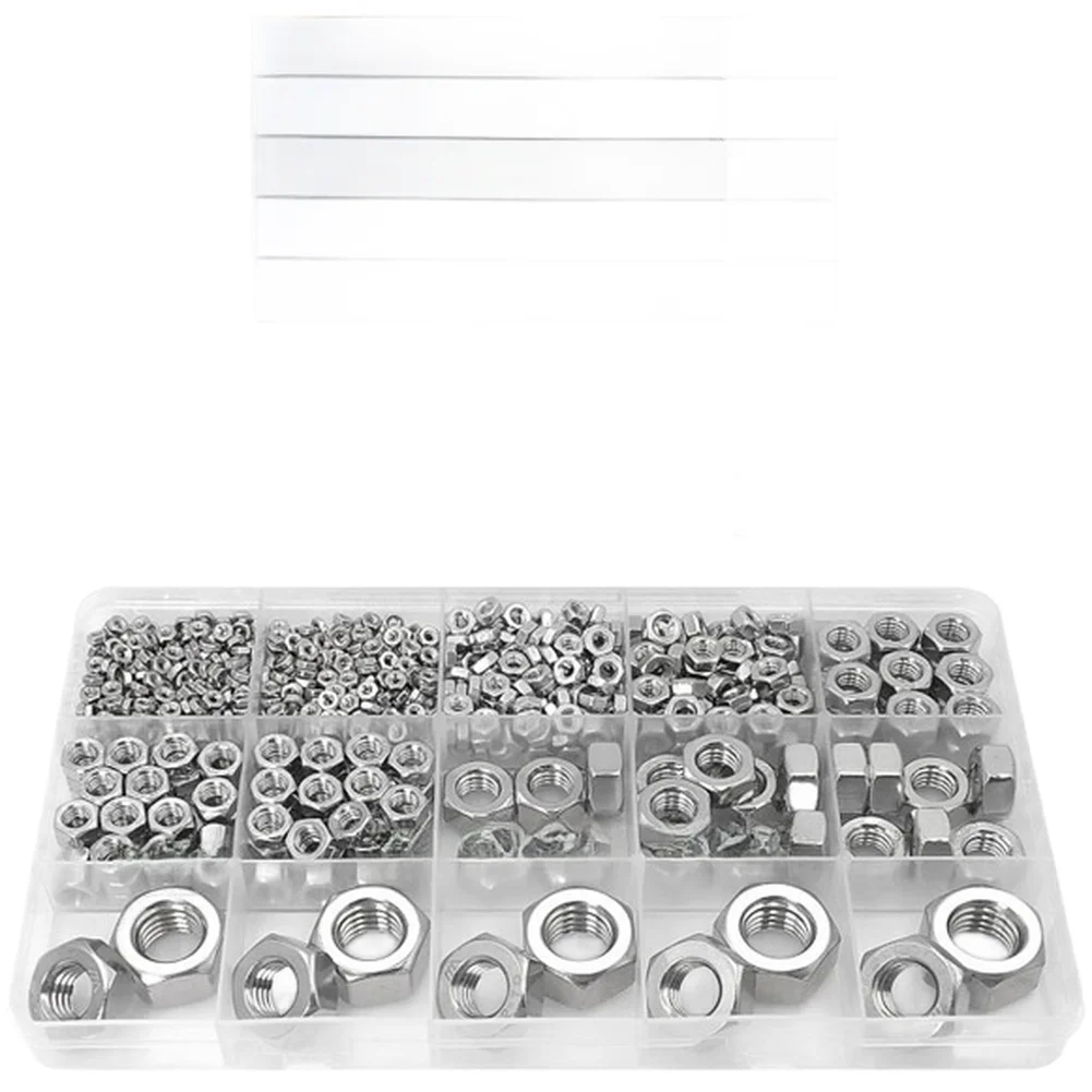 For Bolts For Metric Fasteners Stainless Hex Nuts Furniture Assembly Class A Standard Nuts Box Precision Dimensions