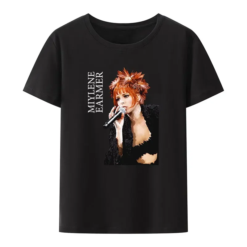 French Mylene Farmer Meme Joelle Guillaume joelle Guillaume Jokes Casual Camisetas Hot sale outfits fashion Round neck lnformal