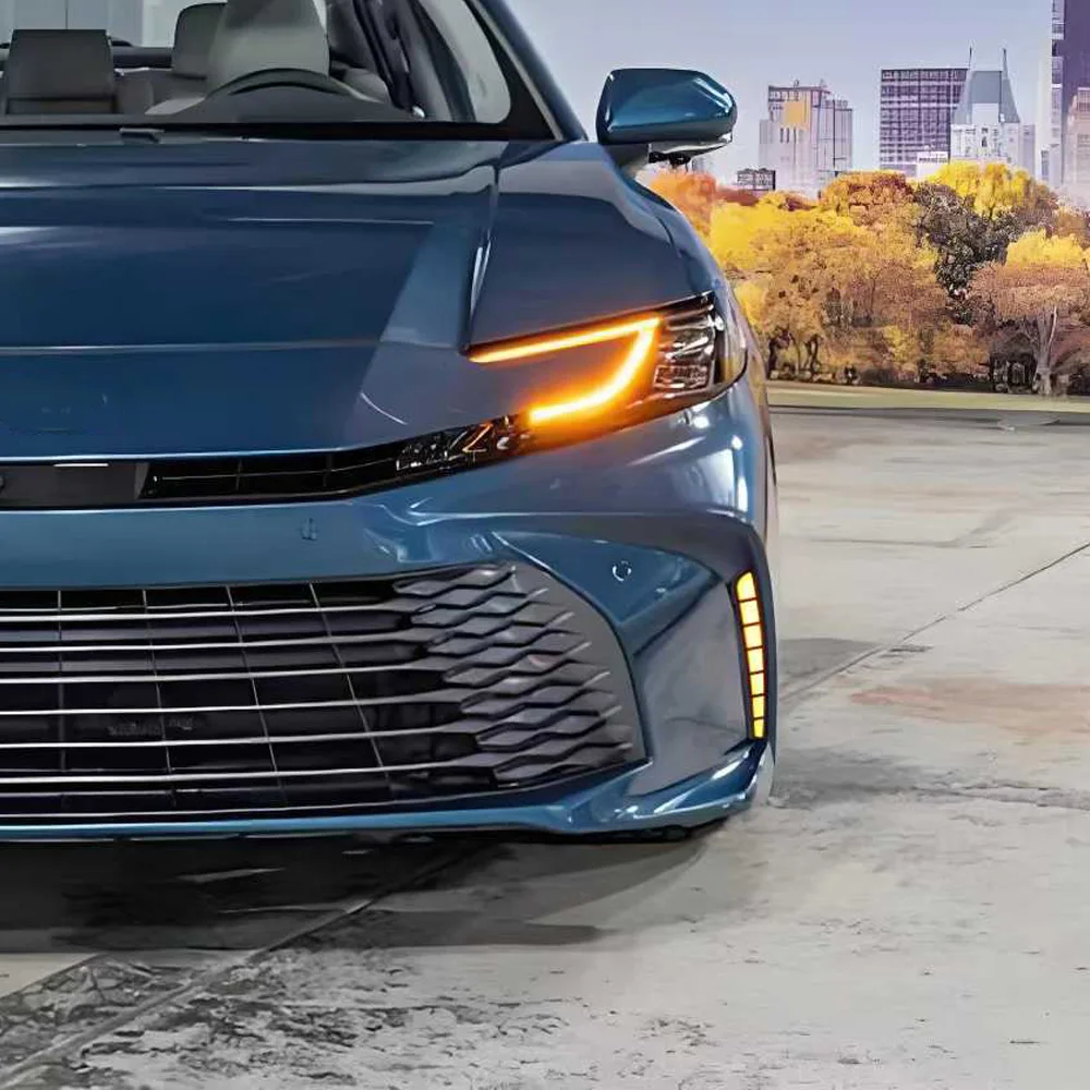 

Для Toyota Camry 2024-2025 обновленный передний бампер светодиодные динамические дневные ходовые огни автомобильные фонари в сборе инструменты аксессуары