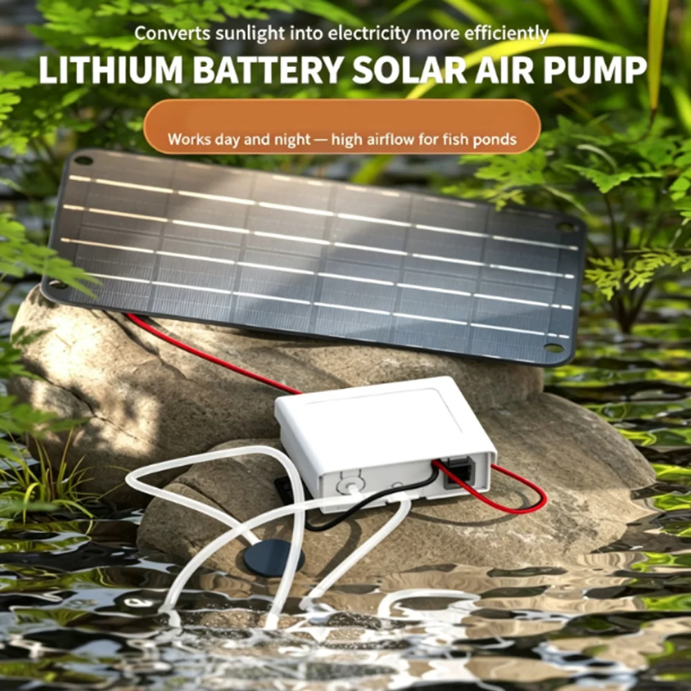 Mini Solar- Fountain Pump -Power Panel Kit Solar Pond Aerator Oxygen Pump With  FOR Battery  For Fish Tank Garden Outdoor