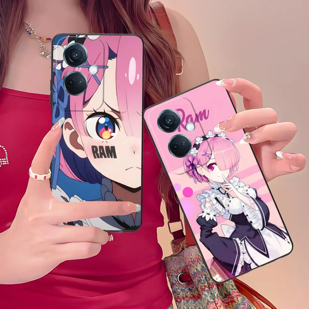 

Чехол для мобильного телефона ReZero Ram Waifu для OPPO Find X9 X8 X7 X6 X5 X3 X2 Plus s Pro Ultra Lite с цветным принтом, чехол