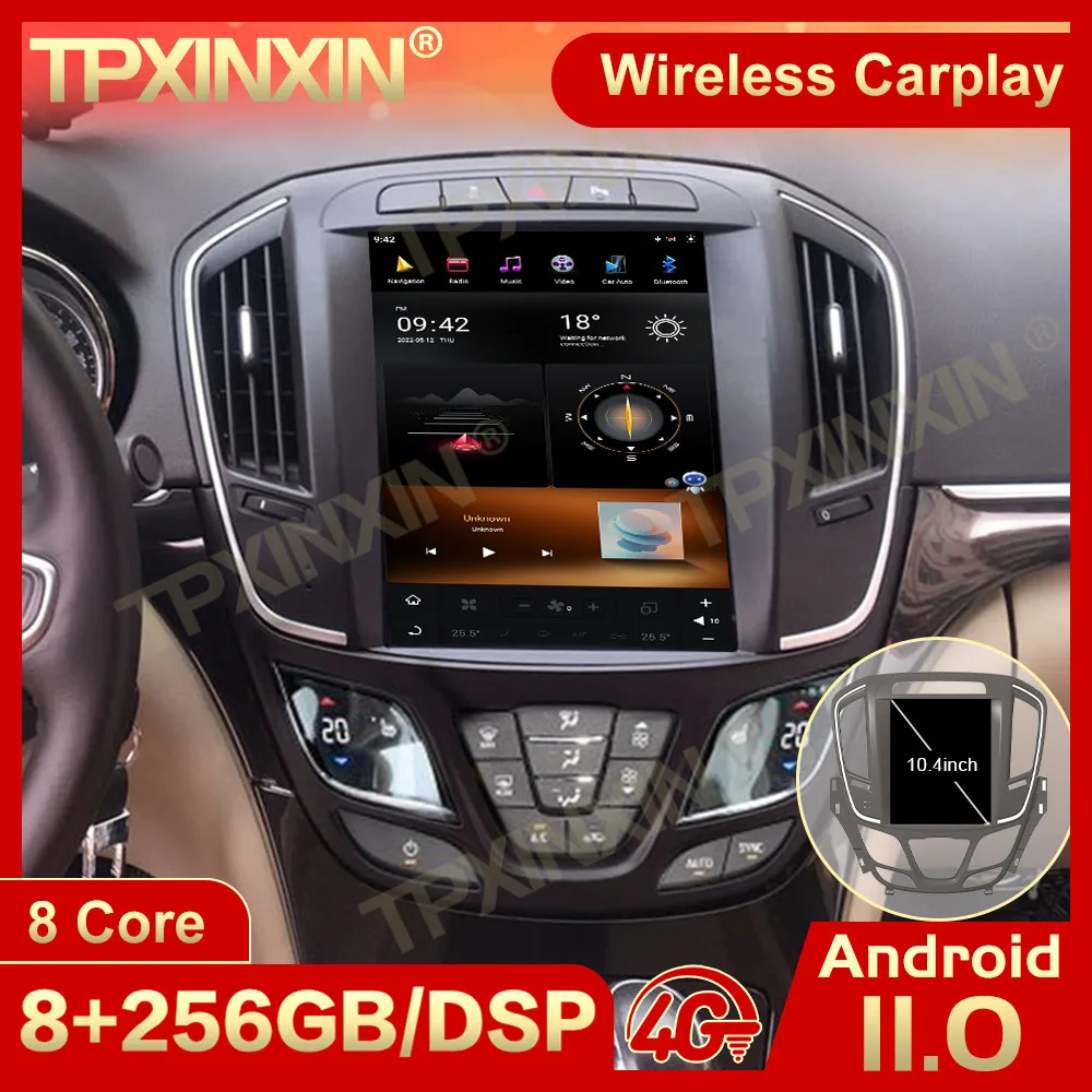 

8 + 256G Carplay Android 11 Tesl-экран радиоприемник для Buick New Lacrosse CAR GPS-навигатор плеер видео аудио IPS головное устройство
