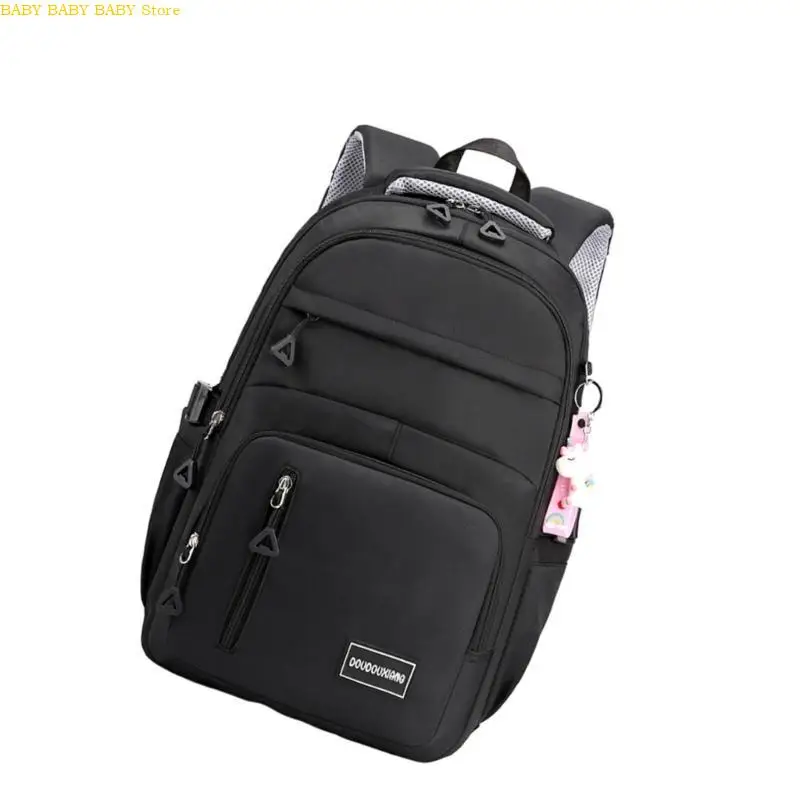 

Q81A Practical School Backpack for Teen Large Capacity Daypack Functional Laptop Bag