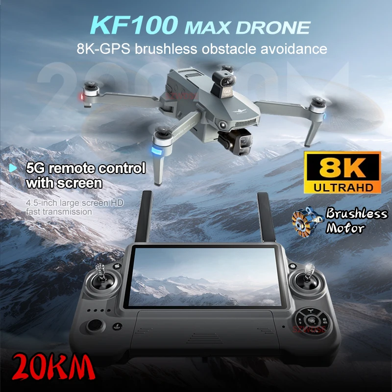 

KF100 MAX Drone 8K HD Camera GPS Positioning and With 360° Laser Obstacle Avoidance Intelligent Return for Aerial Photography