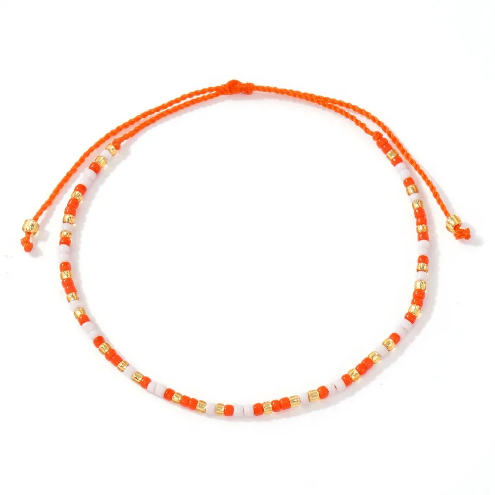 2025 اليدوية سوار مُزين بالخرز الأصالة التدرج اللون بوهيميا الحياكة اليدوية قابل للتعديل الإناث 12 قطعة مجموعة أساور الخرزة #5