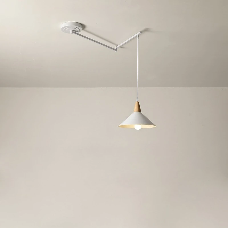 Movable Rocker Arm Pendant Lights Dining Table and Bar Counter LED Ceiling Chandelier Homestay Decoration Home Art Hanging Lamps