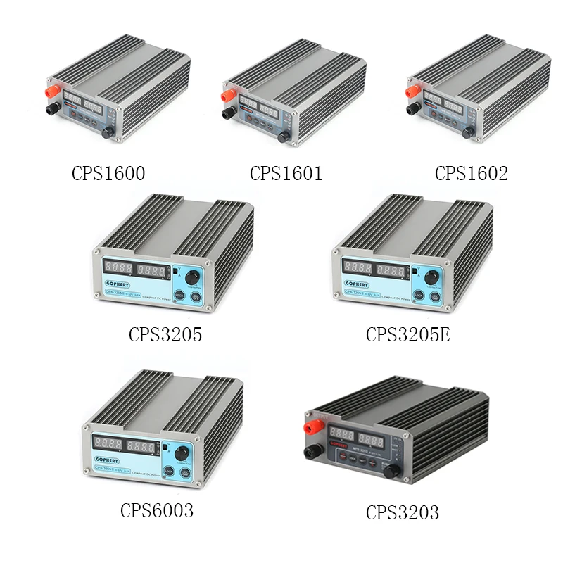 

Gophert Precision Compact NPS-1601 32V 30V 5A CPS-3205 3205E 6003 Mini Adjustable Digital DC Power Supply OVP/OCP/OTP WATT