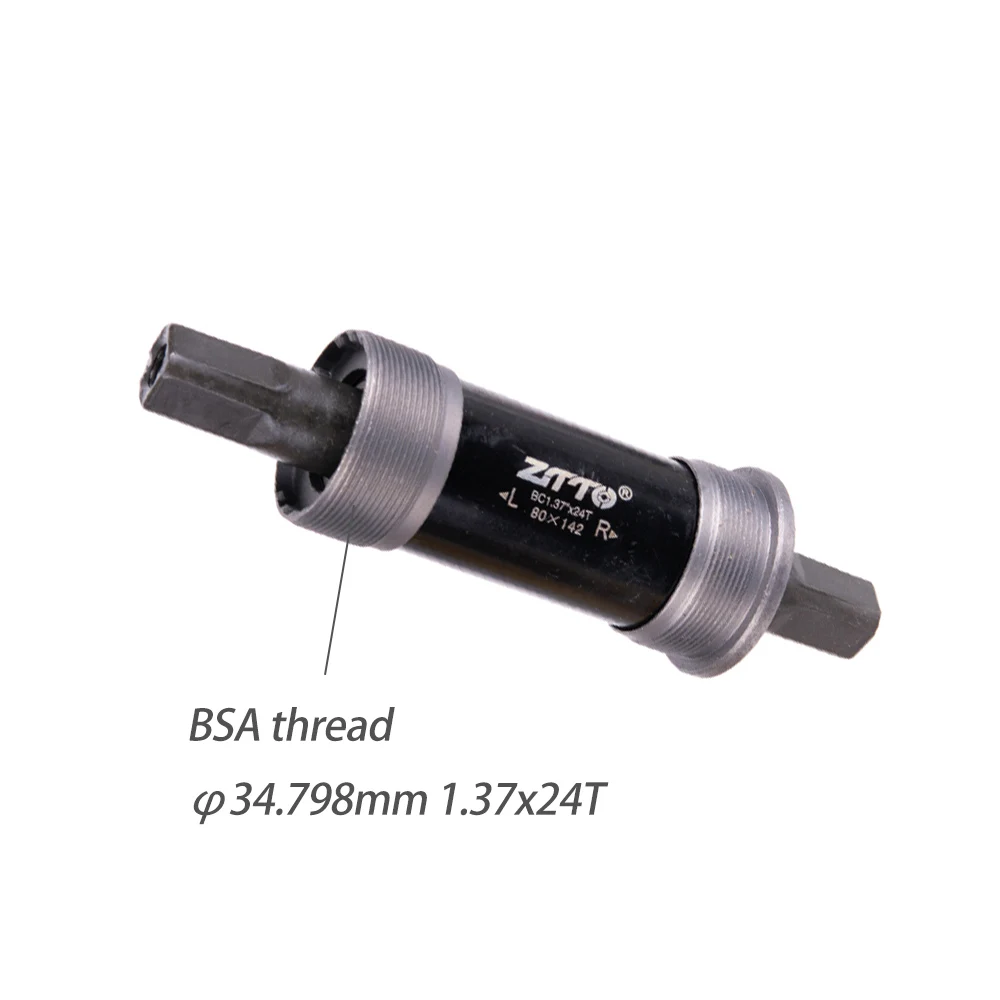 ZTTO JIS Square Taper Extended Bottom Bracket 177mm 155mm 142mm Wide for Fat Tire Snow Sand Bikes BSA Threaded Bicycle BB view 4