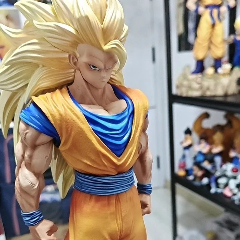 

New Sell Well In Stock Jt Model Play Dragon Ball Super Saiyan 3 Wukong -33cm Case Ornament Model Statue Handmade Ornament