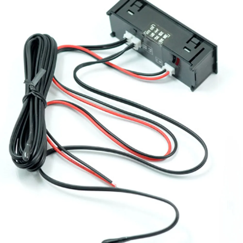 

Car Clock Module Digital Thermometer For Indoor Outdoor Vehicle Refrigerator Aquarium Dual Temperature Display Self-Adhesive