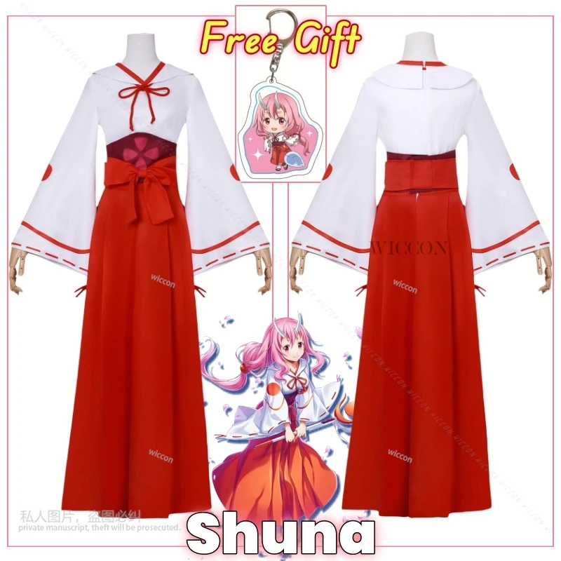 Shuna Cosplay Costume Clothes Uniform Cosplay Shuna That Time I Got Reincarnated as a Slime Witch Dress Halloween Party Woman