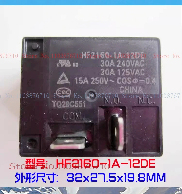 HF2160-1A-12DE 12VDC 30A 40A DIP-4