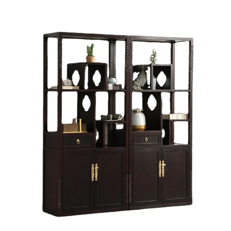 New Chinese Bogu Shelf Bookshelf Floor to Floor Living Room Shelf Study Bookcase Creative Duobao Pavilion Locker Furniture