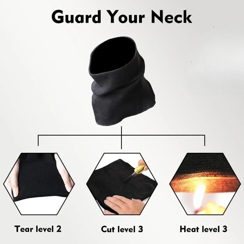 DurableAnti-cut Protective Scarf Flame Retardant And High Temperature Resistant Anti-cut Grade 5 Neck Protection Anti-stab