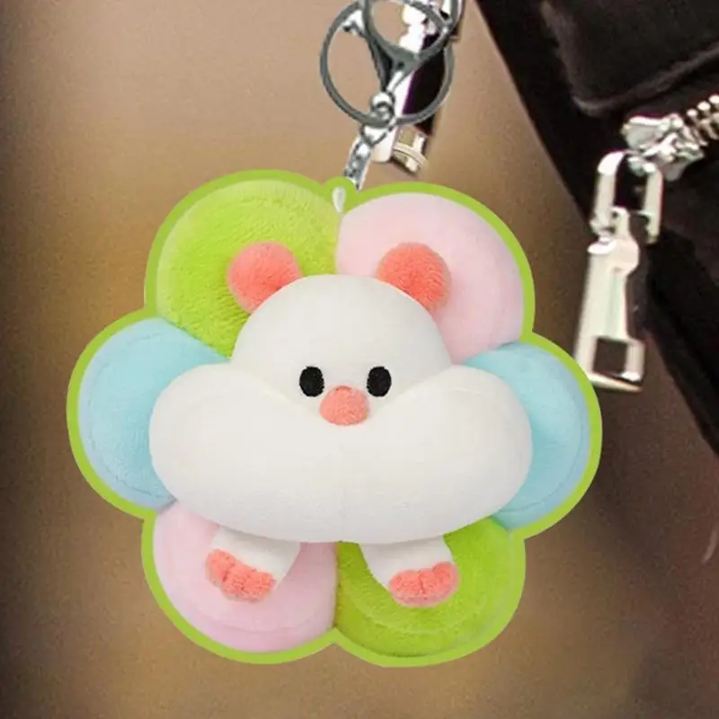 Plush Bag Charm Bread Sandwich Flower Watermelon Tiny Hamster Plushies Soft Stuffed Plush Toy Pendants For Student Women Friends