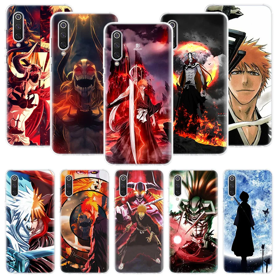 Kurosaki Ichigo Phone Case For Xiaomi Redmi Note 13 12S 12 11S 11E 11 Pro Plus 11T 10S 10 9S 9 + 8T 8 7 Art Pattern Cover Case F